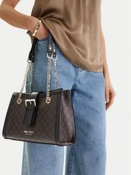 Nine West Torebka CEO-Karna-KY217 Czarny. Czarne torebki klasyczne Nine West, bez wzorów, z materiału, bez dodatków. Za 229.99 zł.