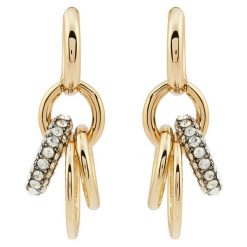 Kolczyki Tory Burch. Żółte kolczyki Tory Burch, złote. Za 839.99 zł.