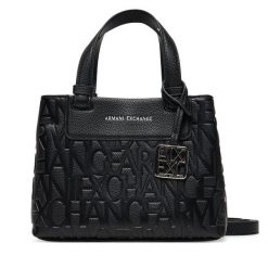 Torebka Armani Exchange. Czarne torebki klasyczne Armani Exchange, bez wzorów, bez dodatków. Za 589.99 zł.