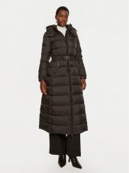 TWINSET Płaszcz zimowy 242TP2183 Czarny Regular Fit. Czarne płaszcze Twinset, na zimę, bez wzorów, z syntetyku, bez kaptura. Za 1,639.00 zł.