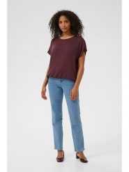 Kaffe Bluzka w kolorze bordowym rozmiar: 34. Czerwone bluzki Kaffe, bez wzorów, z wiskozy, bez kołnierzyka, bez ramiączek. Za 56.99 zł.