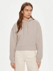 Calvin Klein Jeans Bluza J20J224718 Szary Relaxed Fit. Szare bluzy Calvin Klein Jeans, xxs, bez wzorów, z bawełny, bez kaptura. Za 269.99 zł.