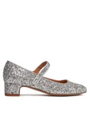 Balagan Baleriny Dora Srebrny. Szare baleriny BALAGAN, bez wzorów, z materiału, bez obcasa. Za 389.99 zł.