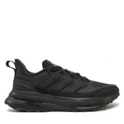 Buty do biegania adidas. Czarne obuwie sportowe Adidas, bez zapięcia, do biegania. Za 279.99 zł.