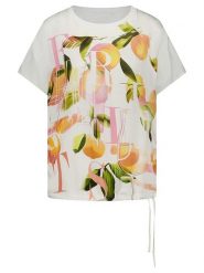 Gerry Weber Koszulka w kolorze kremowym rozmiar: 38. Brązowe bluzki Gerry Weber, bez wzorów, bez kołnierzyka, bez ramiączek. Za 101.23 zł.