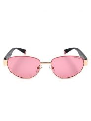 Polaroid Damskie okulary przeciwsłoneczne w kolorze czarno-jasnoróżowym rozmiar: 54. Czarne okulary przeciwsłoneczne Polaroid, bez wzorów, z tworzywa sztucznego. Za 119.95 zł.