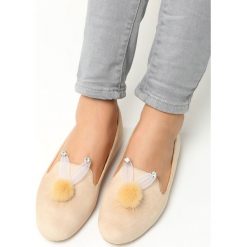 Beżowe Lordsy Like It. Baleriny Born2be. Za 29.99 zł.