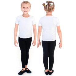 Legginsy do gimnastyki artystycznej bawełniane INDIGO. Czarne legginsy INDIGO SPORTS, s, bez wzorów, z bawełny. Za 83.00 zł.
