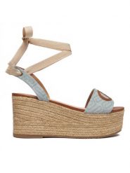 Liu Jo Espadryle Bali 02 SA6085 TX523 Niebieski. Niebieskie espadryle Liu Jo, bez wzorów, z materiału, bez obcasa, bez zapięcia. Za 419.99 zł.