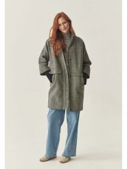 TATUUM Wełniany płaszcz w kolorze jasnoszarym rozmiar: 38. Szare płaszcze Tatuum, bez wzorów, z wełny, bez kaptura. Za 610.62 zł.