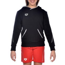 Bluza Arena Team Line Hoodie junior z kapturem. Czarne bluzy Arena, m, bez wzorów, z bawełny, z kapturem. Za 71.98 zł.