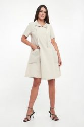 Sukienka ze strukturalnej tkaniny JOSEPH RIBKOFF. Sukienki Joseph Ribkoff, xs, bez wzorów, z tkaniny, bez kołnierzyka, bez ramiączek. Za 1,129.00 zł.