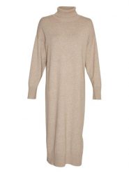 MOSS COPENHAGEN Sukienka "Odanna Rachelle" w kolorze beżowym rozmiar: M/L. Brązowe sukienki Moss Copenhagen, na co dzień, l, bez wzorów, z wiskozy, bez kołnierzyka, bez ramiączek, maxi, proste. Za 149.31 zł.