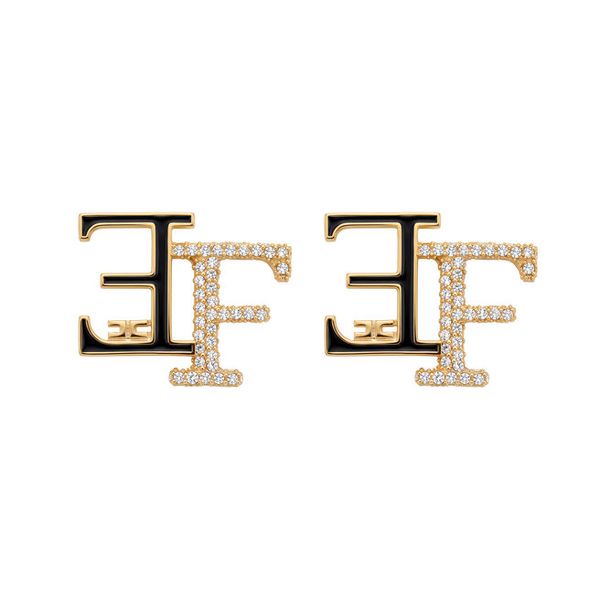 Kolczyki Elisabetta Franchi. Żółte kolczyki Elisabetta Franchi, złote. Za 1,029.00 zł.