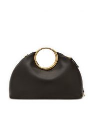 JACQUEMUS Torebka Le Calino 241BA396-3171 Czarny. Czarne torebki klasyczne JACQUEMUS, bez wzorów, ze skóry, bez dodatków. Za 4,029.00 zł.
