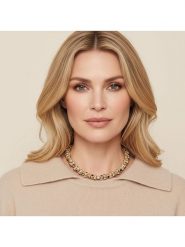 Otazu Pozłacany naszyjnik z kryształem Swarovski - dł. 40 cm rozmiar: onesize. Czarne naszyjniki Otazu, z kryształem, pozłacane. Za 130.99 zł.