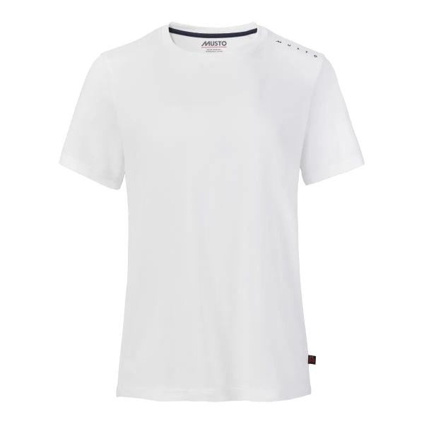 Koszulka damska Musto Evolution Sunblock. Białe koszulki sportowe Musto, bez wzorów, bez ramiączek, żeglarskie. Za 265.50 zł.
