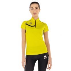 Damski jersey Errea Shelly. Czarne koszulki sportowe ERREA, bez wzorów, z jersey, bez ramiączek. Za 289.50 zł.