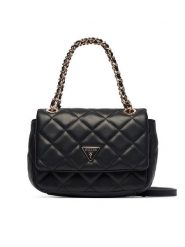 Guess Torebka Juliet Mini HWQG24 56740 Czarny. Czarne torebki klasyczne Guess, z aplikacjami, ze skóry, bez dodatków. Za 494.99 zł.