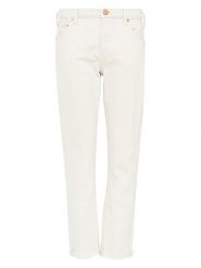 True Religion Dżinsy "Liv" - Relaxed skinny fit - w kolorze białym rozmiar: W30. Białe jeansy True Religion, z aplikacjami. Za 290.57 zł.