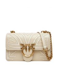 PINKO Torebka Love One Mini Cl PE 25 PLTT 100059 A2C3 Biały. Białe torebki klasyczne Pinko, bez wzorów, ze skóry, bez dodatków. Za 1,159.00 zł.