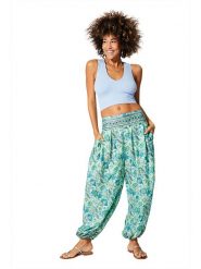 Aller Simplement Spodnie w kolorze turkusowym rozmiar: 34-40. Niebieskie spodnie materiałowe Aller Simplement, bez wzorów, z materiału, z podwyższonym stanem. Za 56.99 zł.