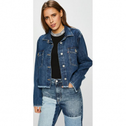 Levi's - Kurtka. Niebieskie kurtki Levi's®, l, bez wzorów, z bawełny, bez kaptura. W wyprzedaży za 239.90 zł.