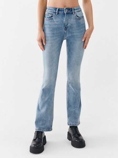 ONLY Jeansy 15244147 Niebieski Flared Fit. Niebieskie jeansy Only, bez wzorów. Za 199.99 zł.