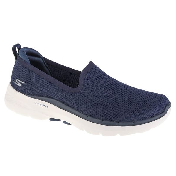 Buty sportowe Sneakersy damskie, Skechers Go Walk 6 - Clear Virtue. Niebieskie obuwie sportowe Skechers, bez zapięcia, trekkingowe, Skechers Sport. Za 189.99 zł.