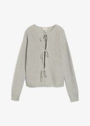 Kardigan wiązany na kokardki. Czerwone kardigany bonprix, bez wzorów. Za 124.99 zł.