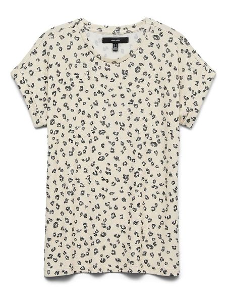 Vero Moda Koszulka w kolorze beżowym rozmiar: M. Brązowe bluzki Vero Moda, m, bez wzorów, bez kołnierzyka, bez ramiączek. Za 51.95 zł.