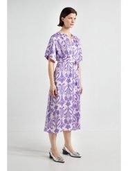 Josephine & Co Sukienka "Joelle" w kolorze fioletowo-jasnoróżowym rozmiar: 36. Różowe sukienki Josephine & Co, na co dzień, bez wzorów, z tkaniny, bez kołnierzyka, bez ramiączek, midi, proste. Za 317.99 zł.