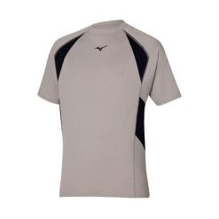 T-shirt Mizuno Athletics Oversize Tee. Szare t-shirty Mizuno, bez wzorów, bez kołnierzyka, bez ramiączek. Za 180.00 zł.