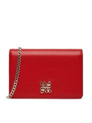 Nine West Torebka RZ-01 NW Czerwony. Czerwone listonoszki Nine West, bez wzorów, z materiału, bez dodatków. Za 169.99 zł.