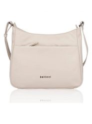 Bellicci Skórzana torebka "Sidney" w kolorze kremowym - 30 x 25 x 8 cm rozmiar: onesize. Brązowe torby na ramię Bellicci, bez wzorów, z materiału, na ramię, bez dodatków. Za 130.99 zł.