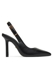 DeeZee Szpilki 6-705-8 Czarny. Czarne szpilki DeeZee, bez wzorów, ze skóry, bez obcasa, na szpilce, bez zapięcia. Za 139.99 zł.