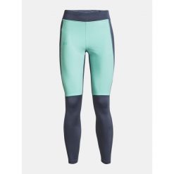 Legginsy damskie treningowe dopasowane Under Armour 1379342. Niebieskie legginsy sportowe Under Armour, bez wzorów, do biegania. Za 439.99 zł.