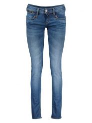 Herrlicher Dżinsy - Skinny fit - w kolorze niebieskim rozmiar: W25/L32. Niebieskie jeansy Herrlicher, l, z aplikacjami. Za 202.50 zł.