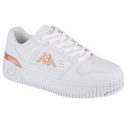 Buty sportowe, sneakersy damskie Kappa EMELA. Białe obuwie sportowe Kappa, bez zapięcia, trekkingowe. W wyprzedaży za 115.00 zł.