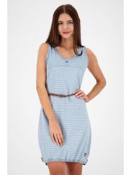 Alife and kickin Sukienka "Doja" w kolorze błękitnym rozmiar: M. Niebieskie sukienki Alife and Kickin, m, bez wzorów, ze skóry, bez kołnierzyka, bez ramiączek, mini. Za 82.99 zł.