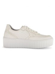 Gabor Skórzane sneakersy w kolorze beżowym rozmiar: 38,5. Brązowe trampki Gabor, bez wzorów, bez zapięcia. Za 299.37 zł.