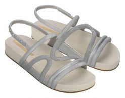 Sandały damskie Ipanema Walk. Szare sandały Ipanema, bez wzorów, z materiału, sportowe, bez obcasa, bez zapięcia. Za 99.00 zł.