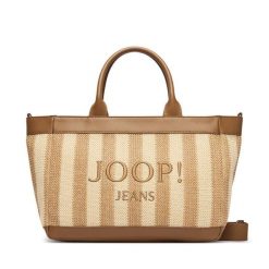 Torebka JOOP! Jeans. Brązowe shopper Joop! Jeans, bez wzorów, z jeansu, bez dodatków. Za 649.99 zł.