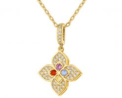 Naszyjnik z mosiądzu pozłacany z cyrkoniami. Naszyjniki Artelioni, z cyrkonią, pozłacane. Za 219.00 zł.