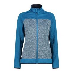 Damska rozciągliwa wydajna polarowa bluza z zamkiem CMP Unlimitech. Niebieskie bluzy CMP, s, bez wzorów, z materiału, bez kaptura. Za 338.90 zł.