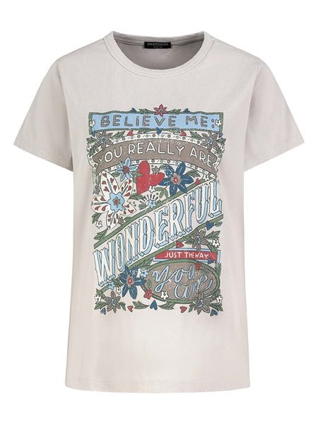 Eight2Nine Koszulka w kolorze beżowym rozmiar: XL. Brązowe bluzki Eight2Nine, xl, bez wzorów, z bawełny, bez kołnierzyka, bez ramiączek. Za 43.99 zł.