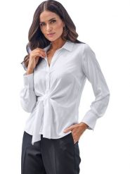 Heine Bluzka w kolorze białym rozmiar: 40. Białe bluzki Heine, bez wzorów, z wiskozy, bez kołnierzyka, bez ramiączek. Za 78.99 zł.