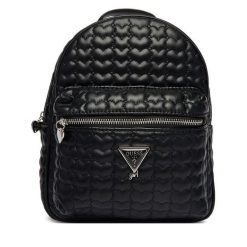 Plecak Guess. Czarne plecaki Guess, z aplikacjami. Za 339.99 zł.