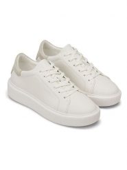 Marc O´Polo Skórzane sneakersy w kolorze biało-beżowym rozmiar: 39. Białe trampki bez wzorów, bez zapięcia. Za 329.42 zł.