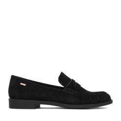 Lordsy MEXX. Czarne lordsy Mexx, bez wzorów, bez obcasa, bez zapięcia. Za 349.99 zł.